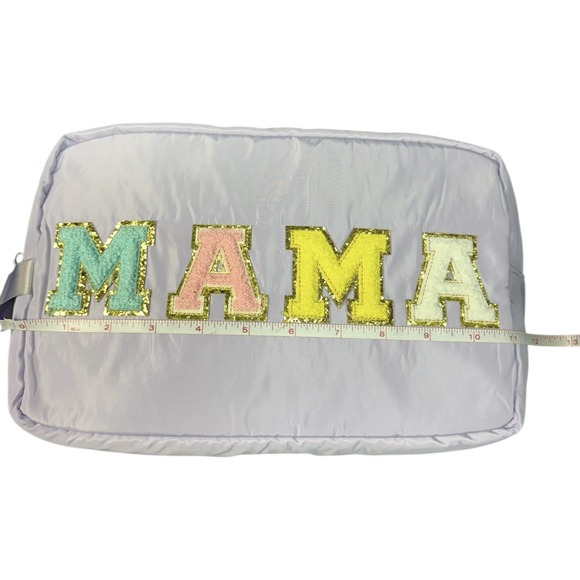 MAMA Chenille Letter Cosmetic Bag | Travel Makeup Pouch - Picture 8 of 10